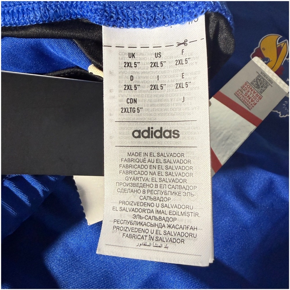 Adidas Kansas Jayhawks Men Blue AEROREADY Training Shorts 2XL‎ JF4981 NEW - Picture 5 of 6